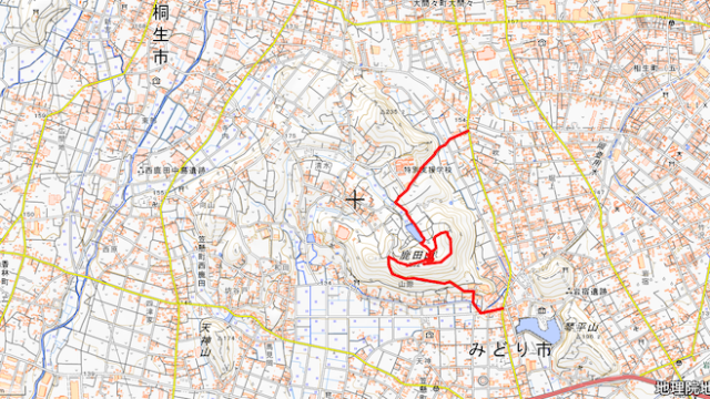 鹿田山丘陵マップ