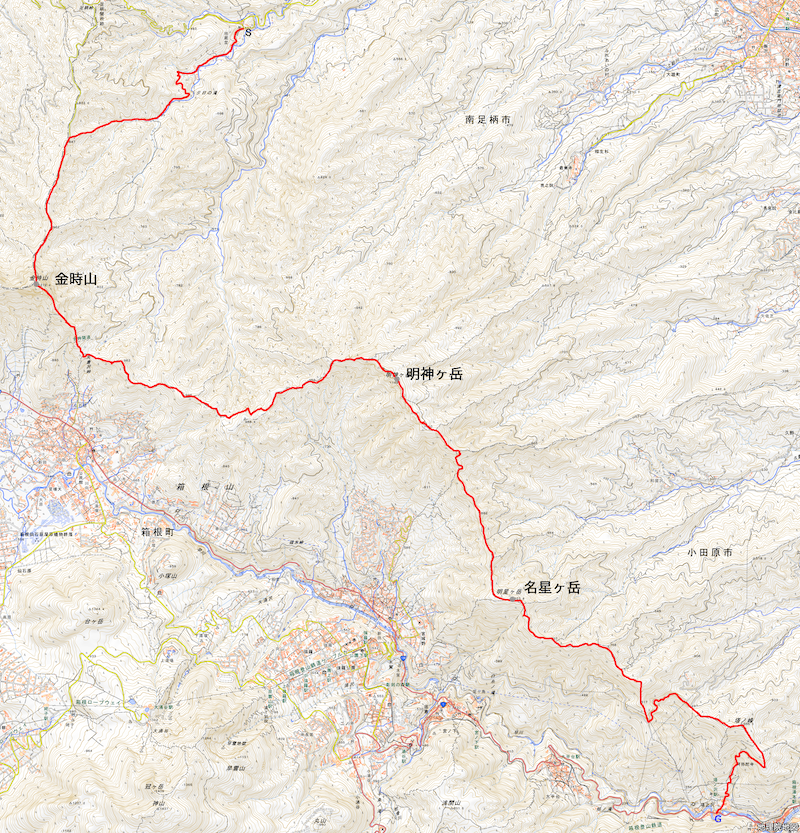 箱根外輪山縦走 神奈川県 丘陵から山 そして遊び