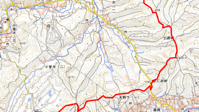 霞丘陵コースマップ