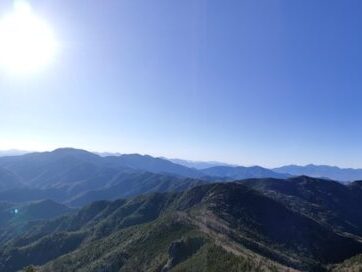 甲武信ヶ岳山頂からパノラマ