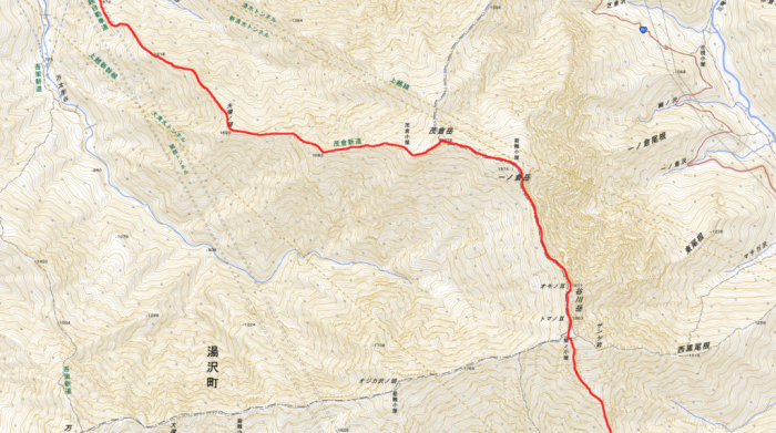 谷川岳コースマップ